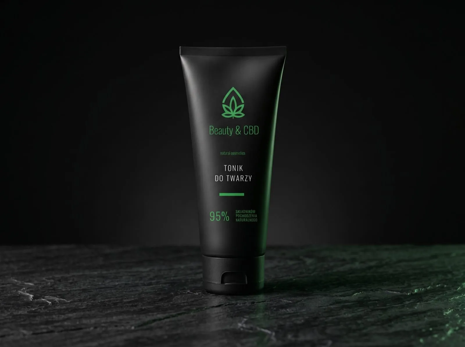 Projekt opakowania kosmetyku — Beauty & CBD, tonik do twarzy