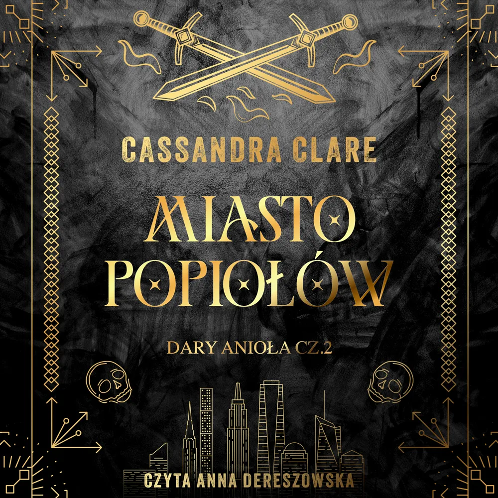 Projekt okładki audiobooka „Miasto popiołów".