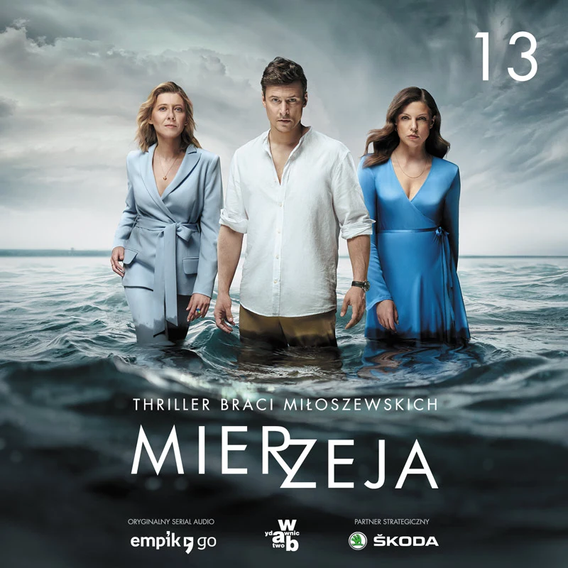 Projekt okładki audiobooka „Mierzeja".