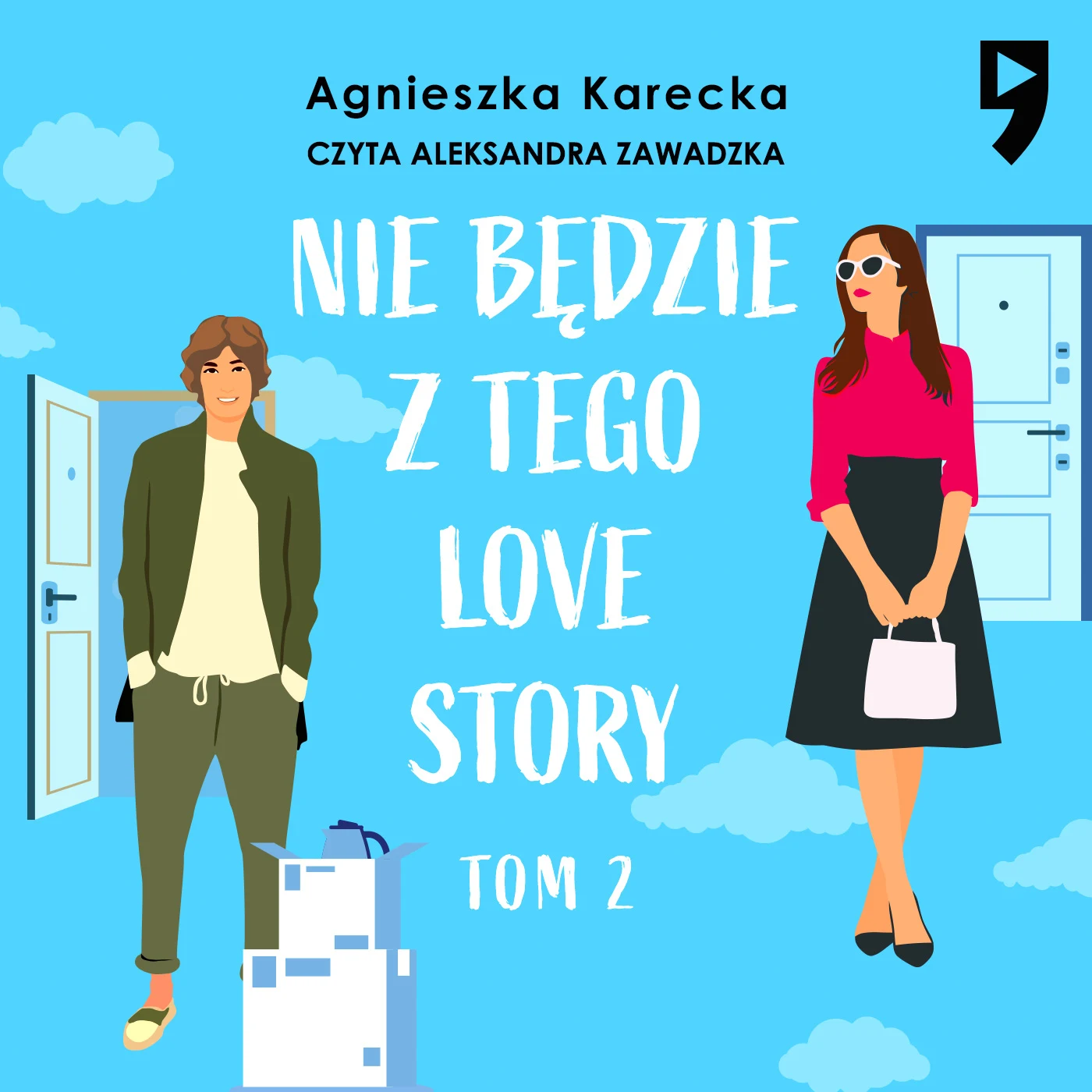 Projekt okładki audiobooka „Nie będzie z tego love story".