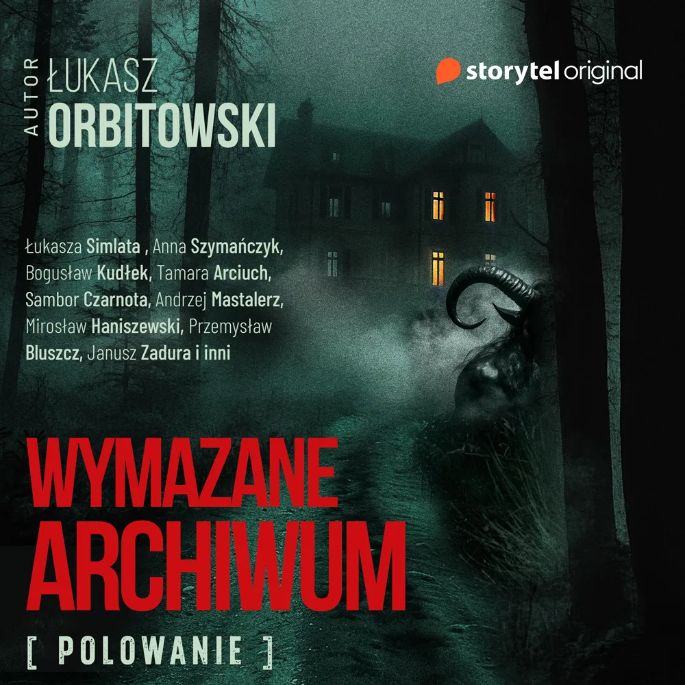 Projekt okładki audiobooka „Wymazane archiwum".