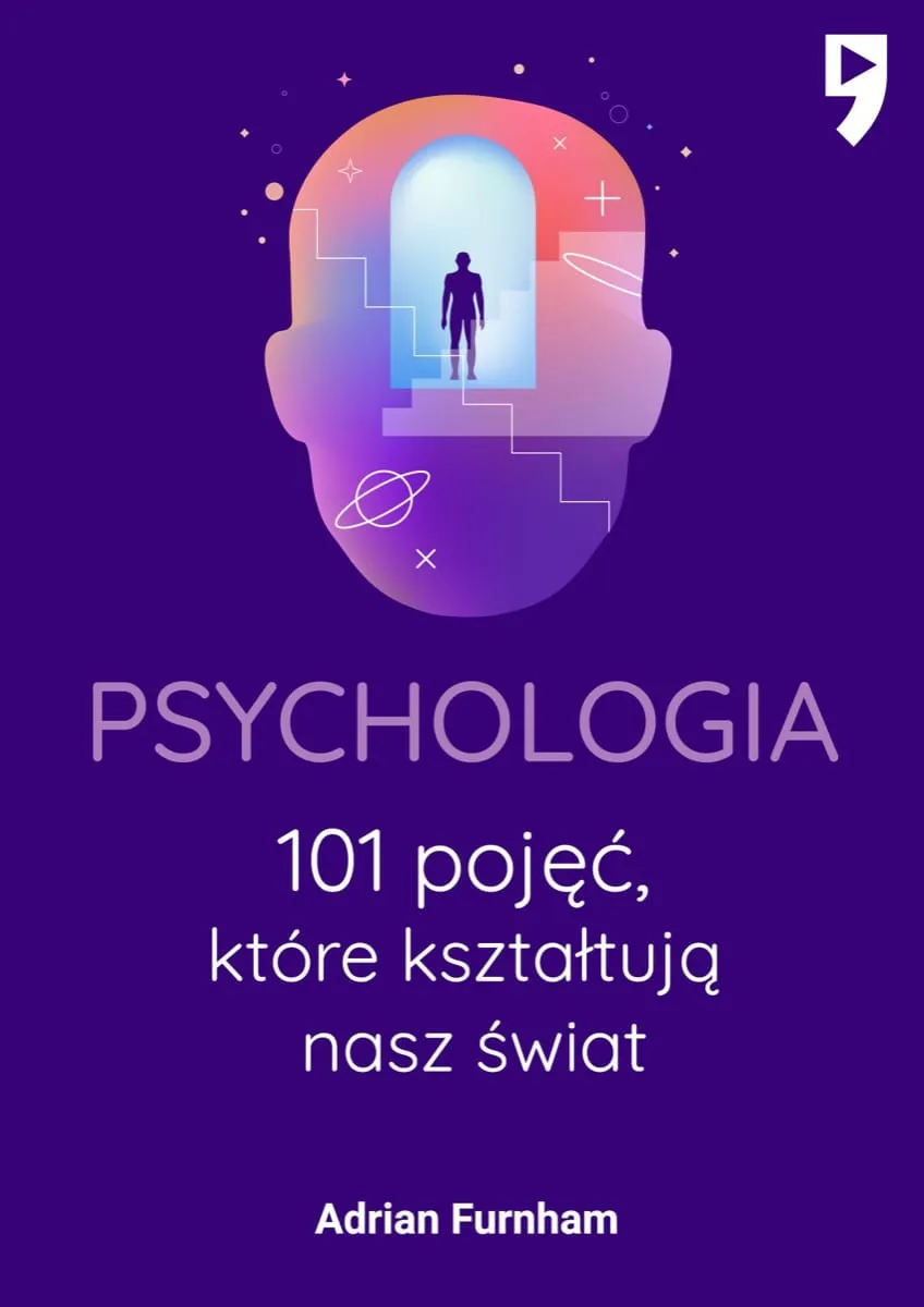 Okładka e-booka „Psychologia. 101 pojęć" autorstwa A. Furthan.